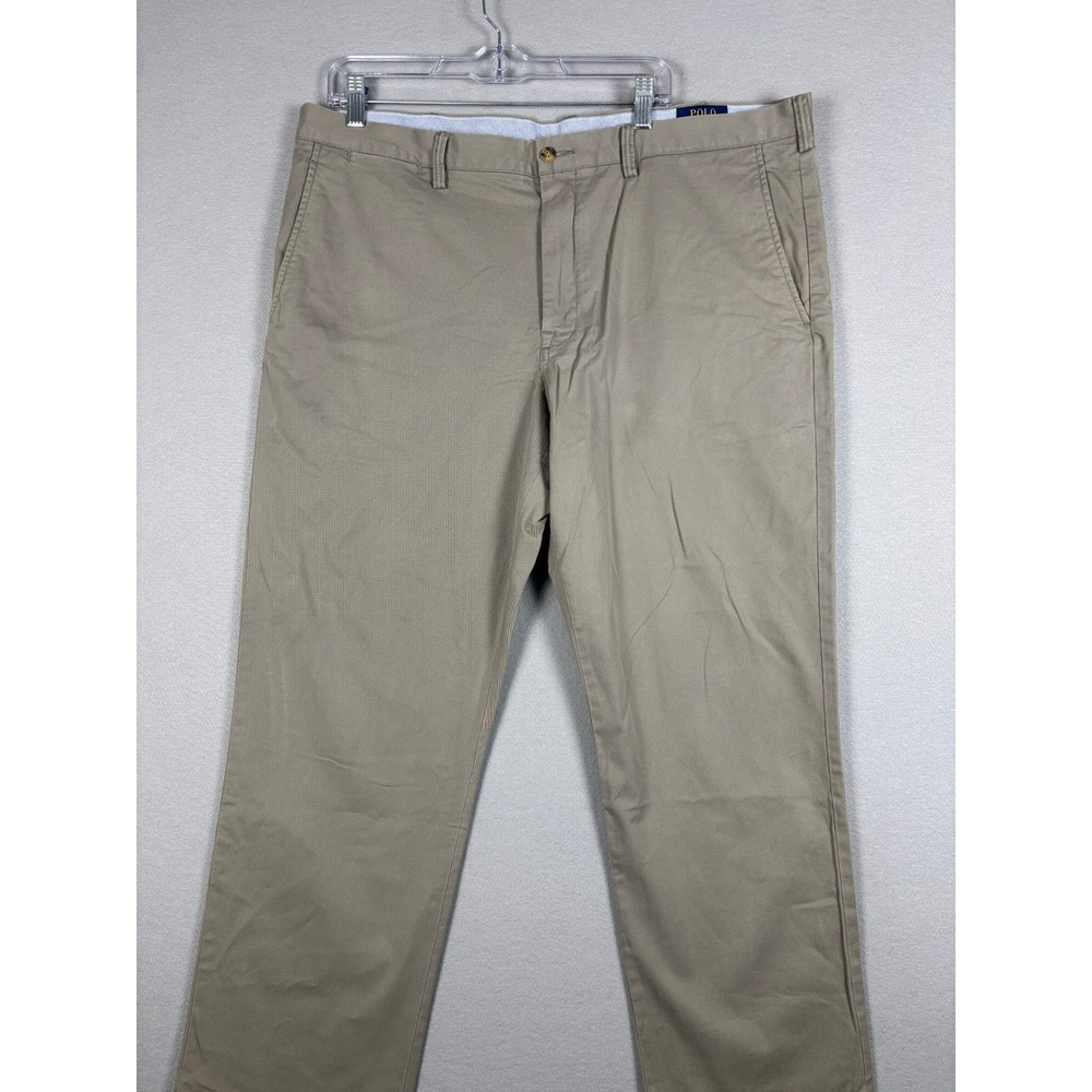 Polo Ralph Lauren Stretch Straight Fit The Polo Chino 40/30 Khaki Mens Pants